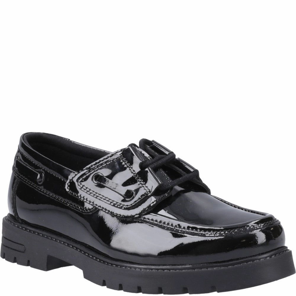 Hush Puppies Lucy Patent Senior School Shoes Kids Tennis Shoes,Toddler Athletic Shoes,Youth Casual Shoes