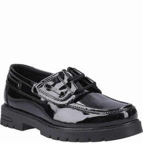 Hush Puppies Lucy Patent Senior School Shoes Kids Tennis Shoes,Toddler Athletic Shoes,Youth Casual Shoes