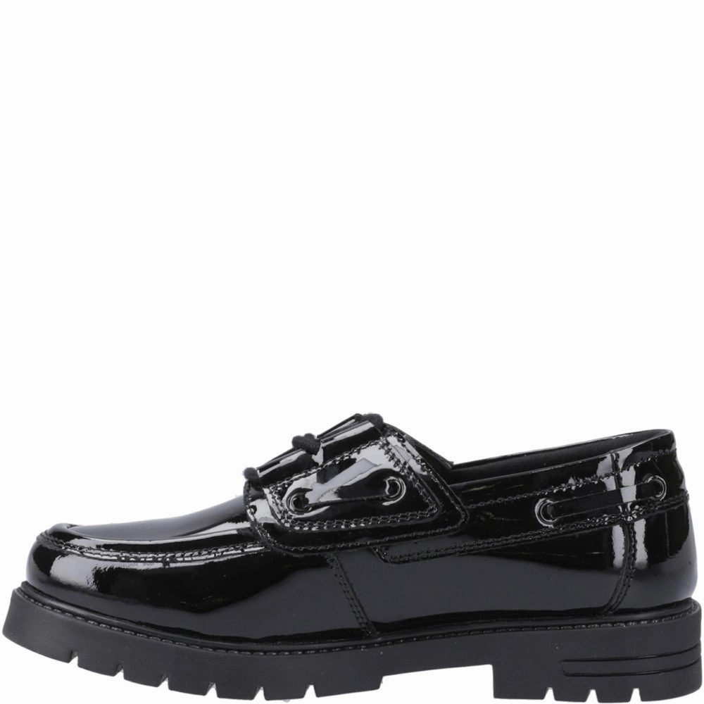 Hush Puppies Lucy Patent Senior School Shoes Girls Sneakers Girls Running Shoes