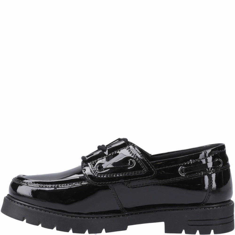Hush Puppies Lucy Patent Senior School Shoes Girls Sneakers Girls Running Shoes