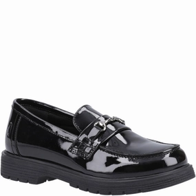 Hush Puppies Lydia Patent Senior School Shoes Kids Tennis Shoes,Toddler Athletic Shoes,Youth Casual Shoes