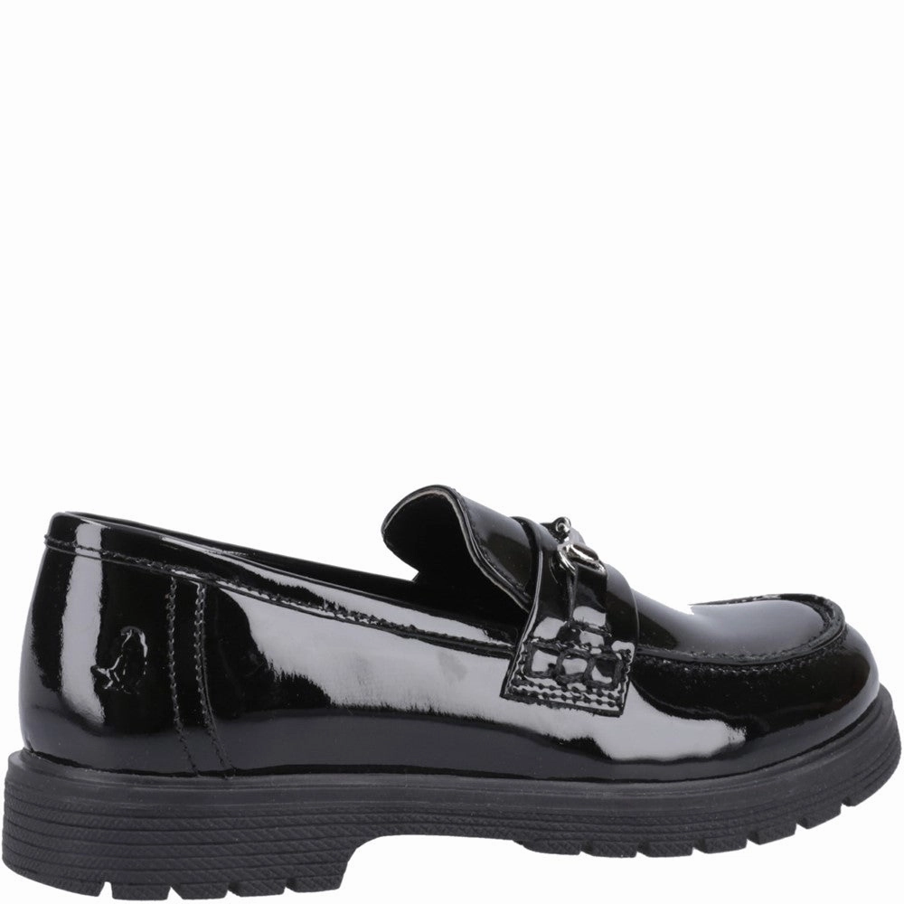 Hush Puppies Lydia Patent Senior School Shoes Girls Sneakers Girls Running Shoes
