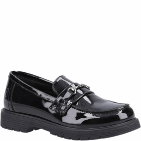 Hush Puppies Lydia Patent Senior School Shoes Kids Tennis Shoes,Toddler Athletic Shoes,Youth Casual Shoes
