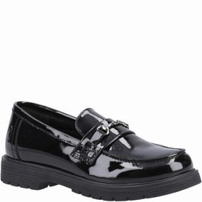 Hush Puppies Lydia Patent Senior School Shoes Size 7 Kids Tennis Shoes,Toddler Athletic Shoes,Youth Casual Shoes