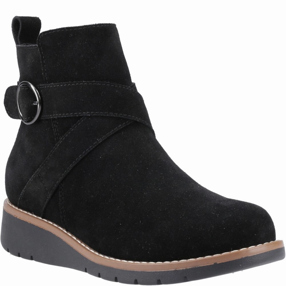 Hush Puppies Lyra Buckle Boot Lightweight Running Shoes,Slip On Athletic Shoes,Breathable Workout Shoes