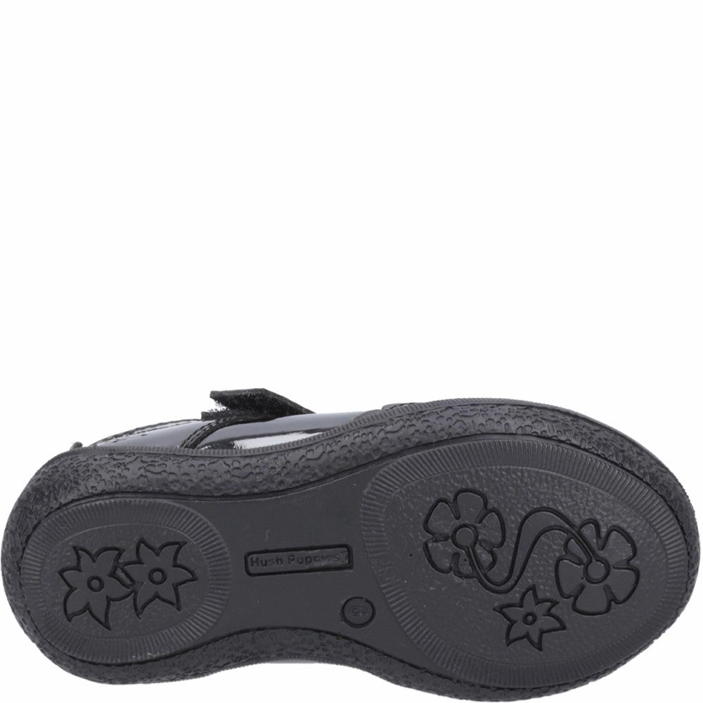 Hush Puppies Mabel Patent Infant School Shoes Girls Sneakers Girls Running Shoes