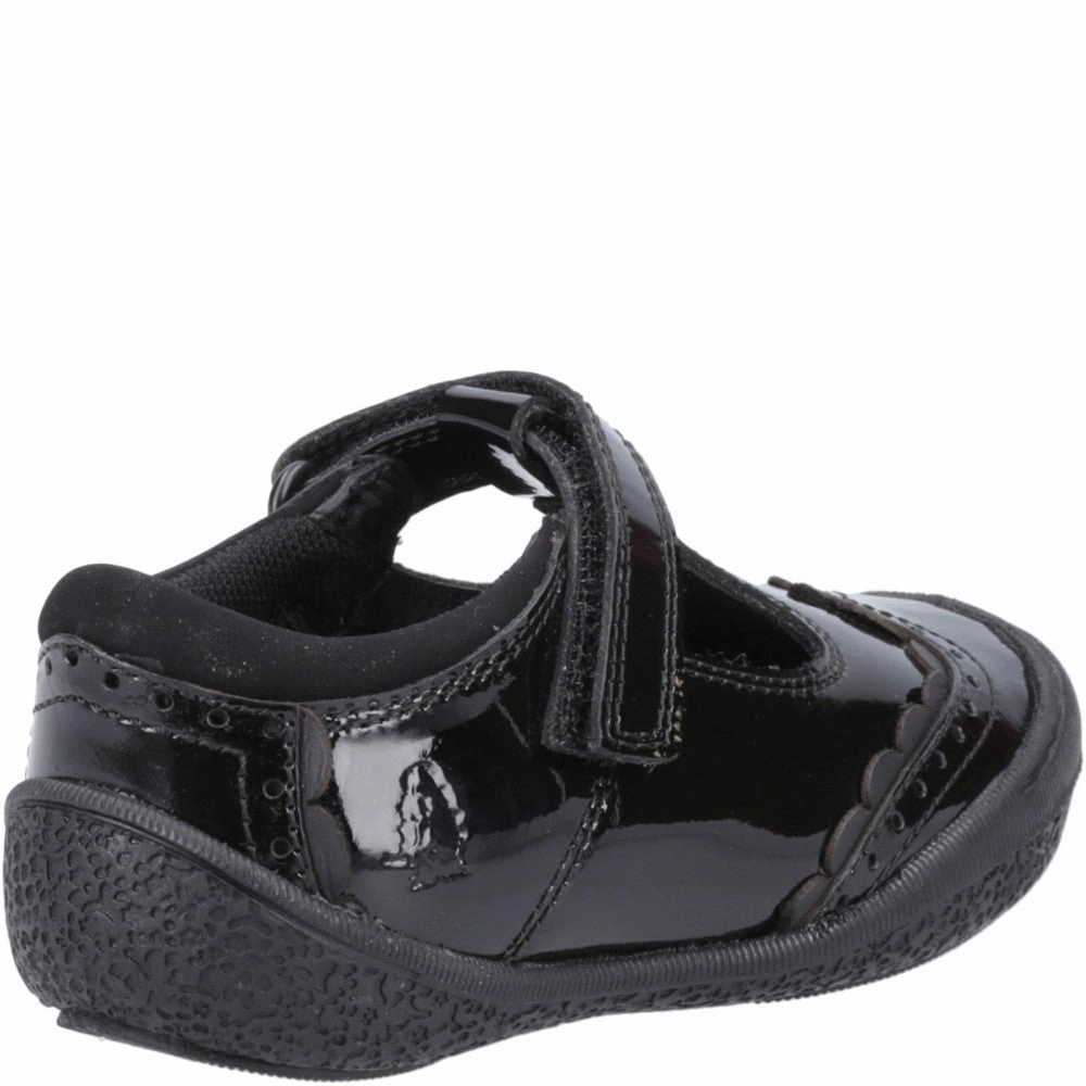 Hush Puppies Mabel Patent Infant School Shoes Girls Sneakers Girls Running Shoes