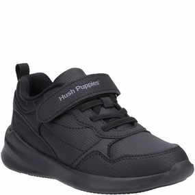 Hush Puppies Marling Bungee Lace Junior School Shoes Kids Tennis Shoes,Toddler Athletic Shoes,Youth Casual Shoes