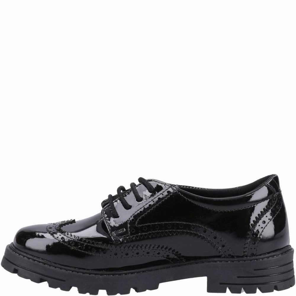 Hush Puppies Maxine Patent Junior School Shoes Girls Sneakers Girls Running Shoes