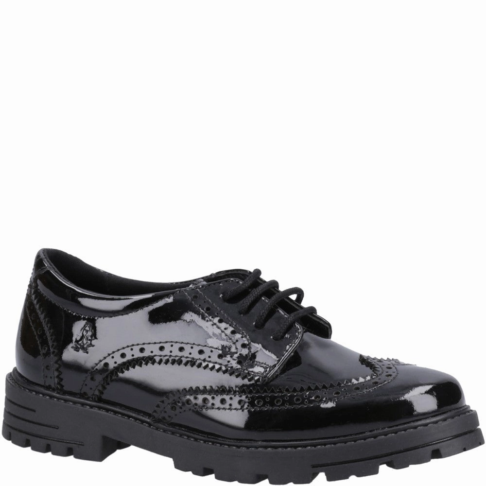 Hush Puppies Maxine XL Patent Senior School Shoes Kids Tennis Shoes,Toddler Athletic Shoes,Youth Casual Shoes