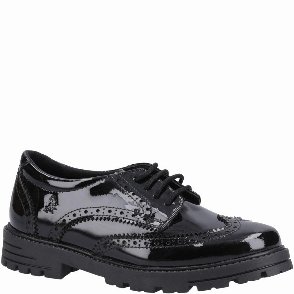 Hush Puppies Maxine XL Patent Senior School Shoes Kids Tennis Shoes,Toddler Athletic Shoes,Youth Casual Shoes