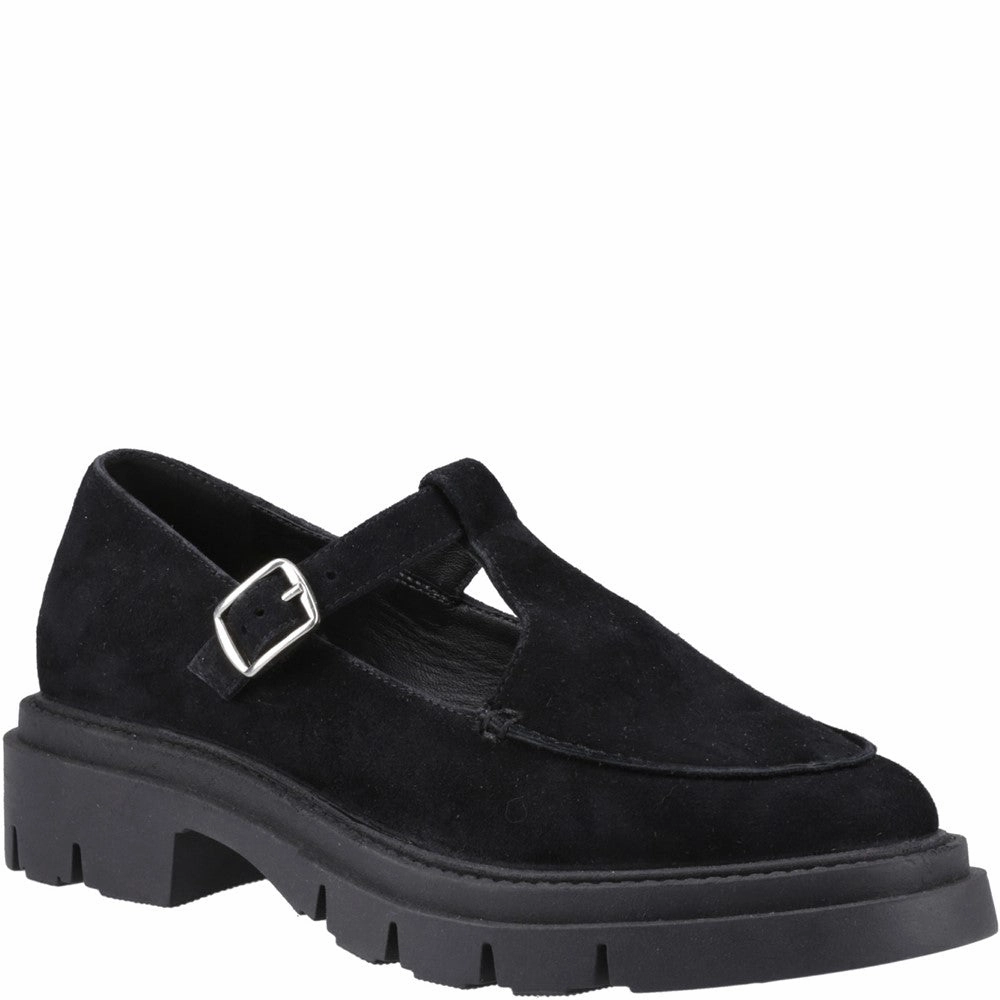 Hush Puppies Nella T-Bar Shoe Lightweight Running Shoes,Slip On Athletic Shoes,Breathable Workout Shoes