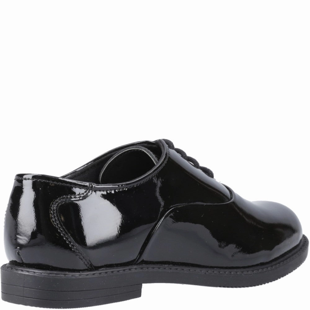 Hush Puppies Nellie Patent XL Senior School Shoes Girls Sneakers Girls Running Shoes