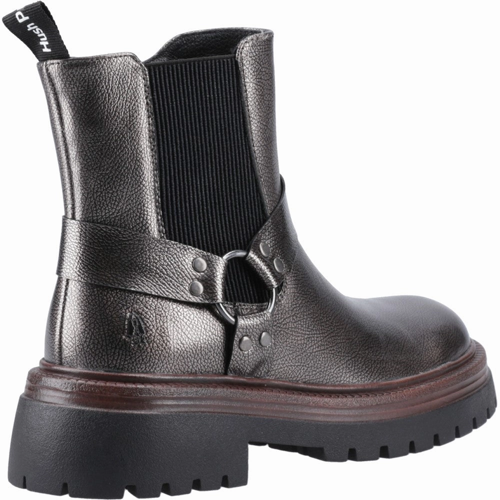 Hush Puppies Raye Buckle Boot Leather Women's Sneakers Casual Walking Shoes