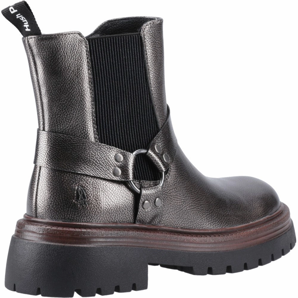 Hush Puppies Raye Buckle Boot Leather Women's Sneakers Casual Walking Shoes