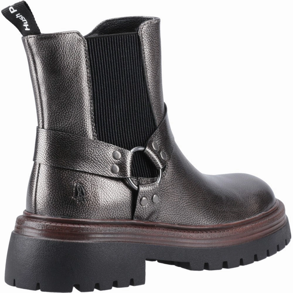 Hush Puppies Raye Buckle Boot Leather Women's Sneakers Casual Walking Shoes
