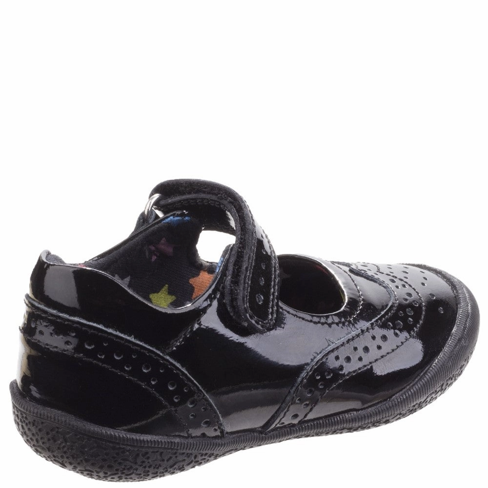 Hush Puppies Rina Patent Junior School Shoes Girls Sneakers Girls Running Shoes