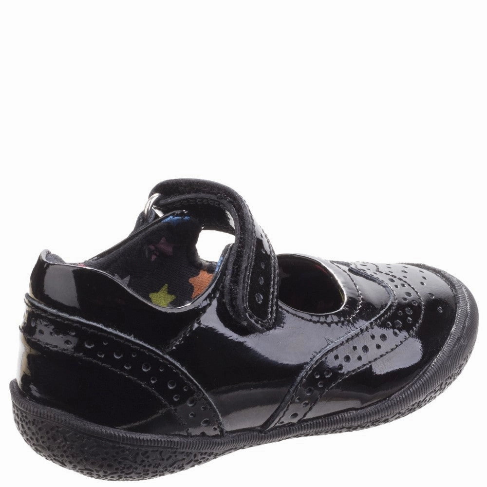 Hush Puppies Rina Patent Junior School Shoes Girls Sneakers Girls Running Shoes