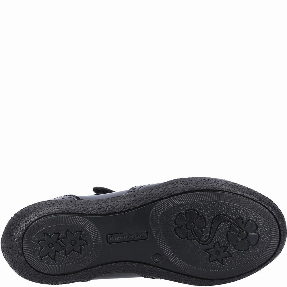 Hush Puppies Rina Patent Senior School Shoes Girls Sneakers Girls Running Shoes