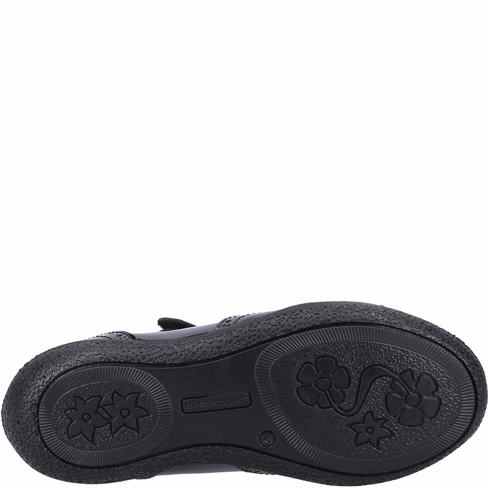 Hush Puppies Rina Patent Senior School Shoes Girls Sneakers Girls Running Shoes