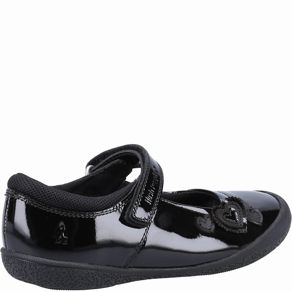 Hush Puppies Rosanna Infant Patent School Shoes Girls Sneakers Girls Running Shoes