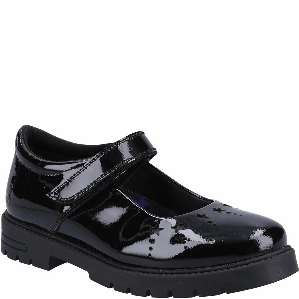 Hush Puppies Sabrina Patent Senior School Shoes Kids Tennis Shoes,Toddler Athletic Shoes,Youth Casual Shoes