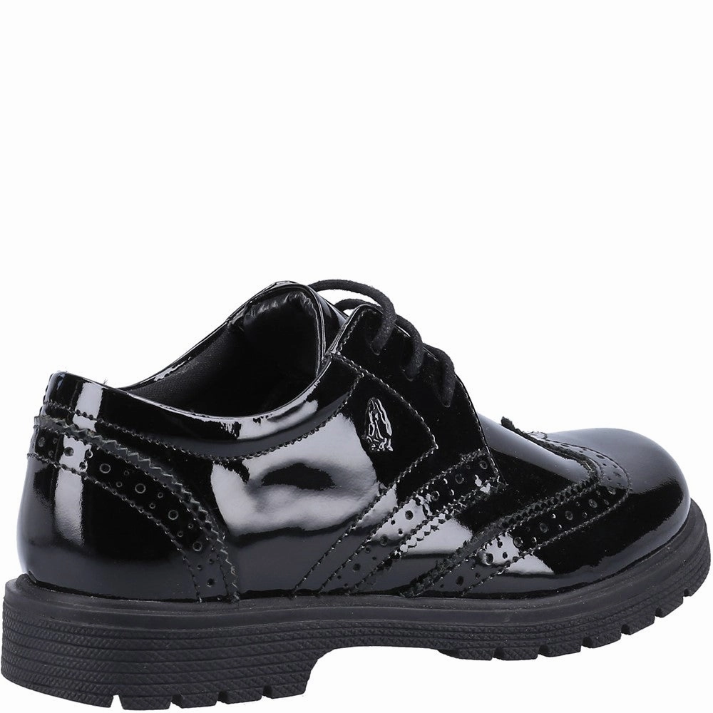 Hush Puppies Sally Patent Senior School Shoes Girls Sneakers Girls Running Shoes