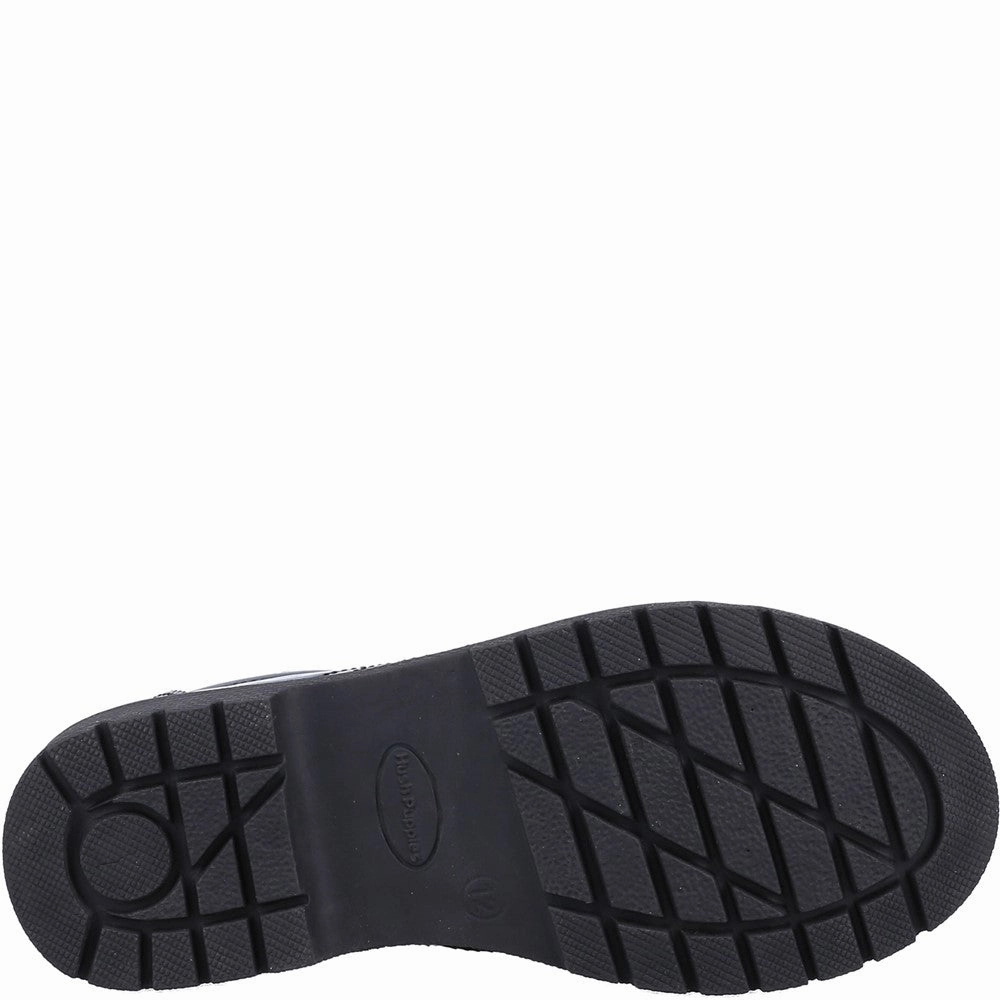 Hush Puppies Sally Patent Senior School Shoes Girls Sneakers Girls Running Shoes