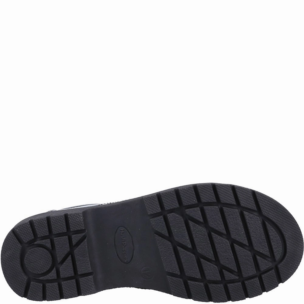 Hush Puppies Sally Patent Senior School Shoes Girls Sneakers Girls Running Shoes