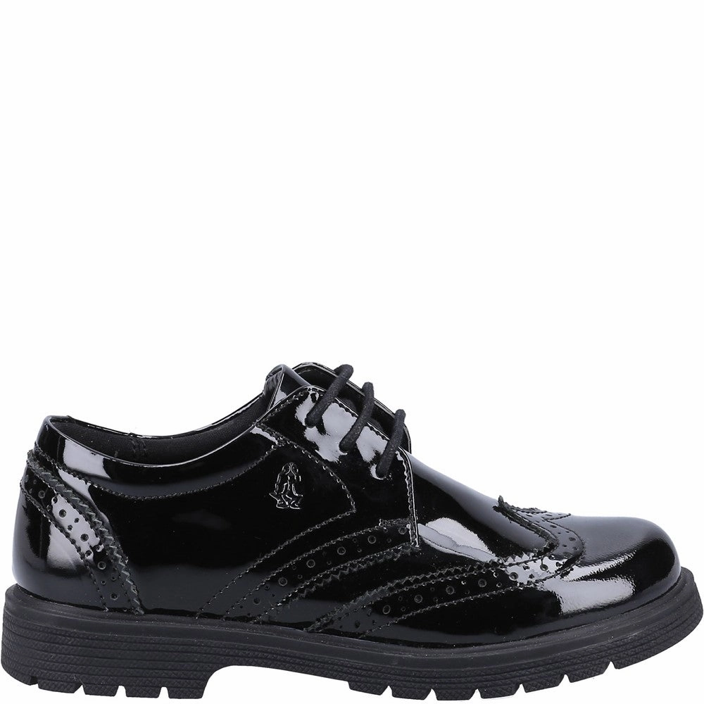 Hush Puppies Sally Patent Senior School Shoes Girls Sneakers Girls Running Shoes