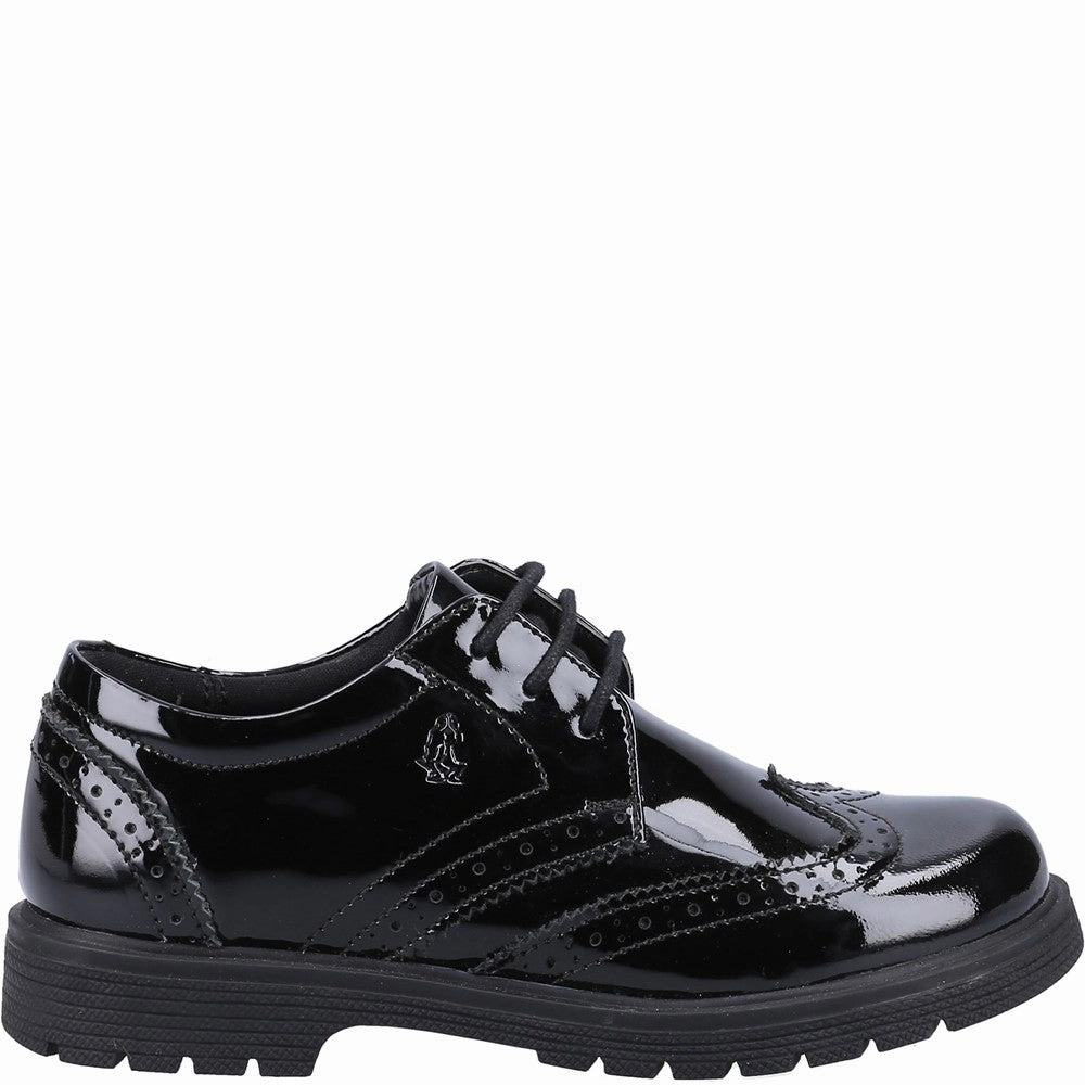 Hush Puppies Sally Patent Senior School Shoes Girls Sneakers Girls Running Shoes