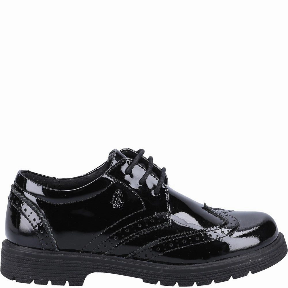 Hush Puppies Sally Patent Senior School Shoes Girls Sneakers Girls Running Shoes