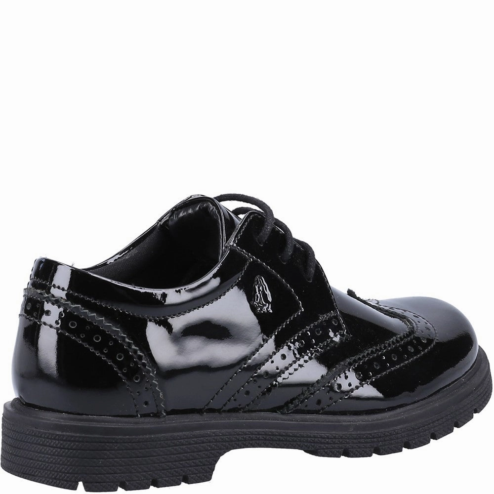 Hush Puppies Sally Patent Senior School Shoes Girls Sneakers Girls Running Shoes