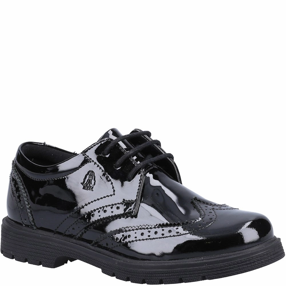 Hush Puppies Sally Patent Senior School Shoes Kids Tennis Shoes,Toddler Athletic Shoes,Youth Casual Shoes