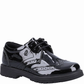 Hush Puppies Sally Patent Senior School Shoes Kids Tennis Shoes,Toddler Athletic Shoes,Youth Casual Shoes