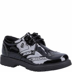 Hush Puppies Sally Patent Senior School Shoes Kids Tennis Shoes,Toddler Athletic Shoes,Youth Casual Shoes