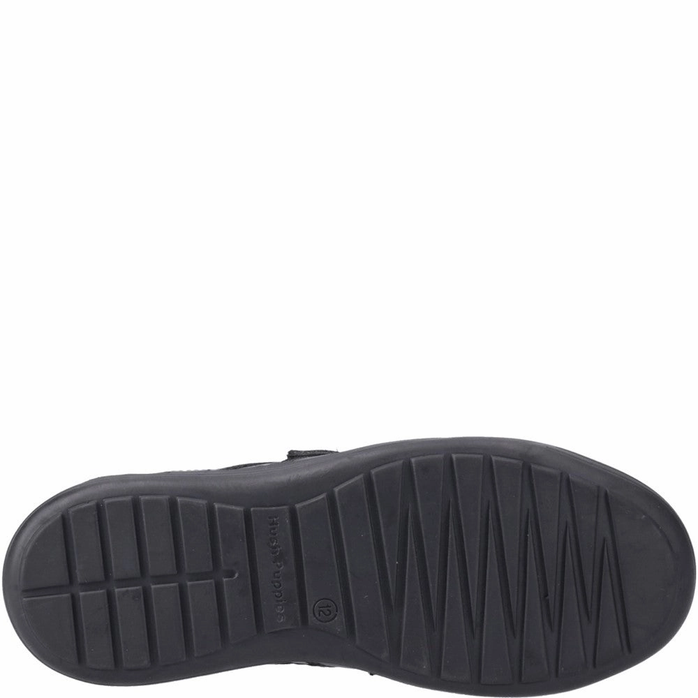 Hush Puppies Sully Touch Fastening Junior School Shoes Boys SneakersBoys Running Shoes