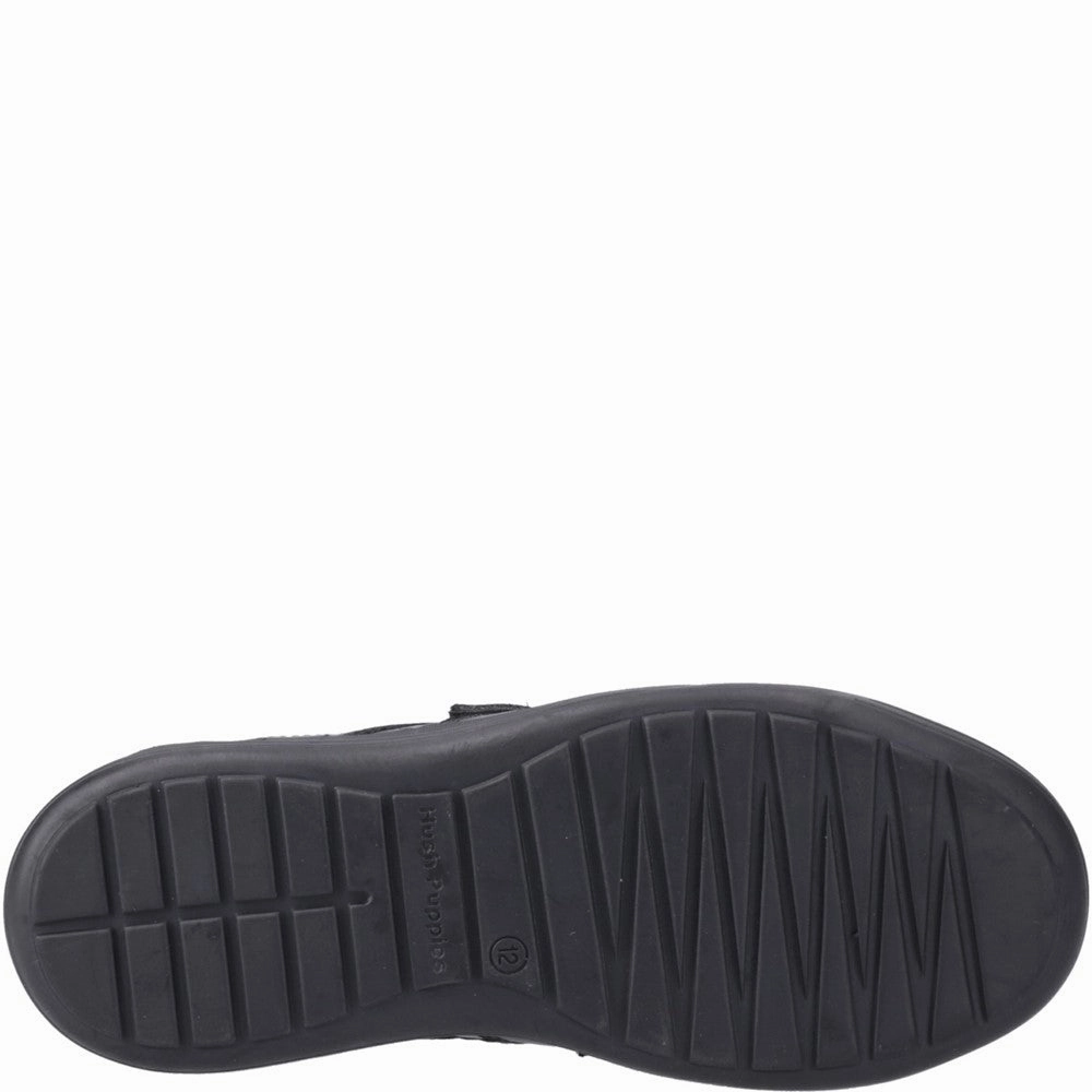Hush Puppies Sully Touch Fastening Junior School Shoes Boys SneakersBoys Running Shoes