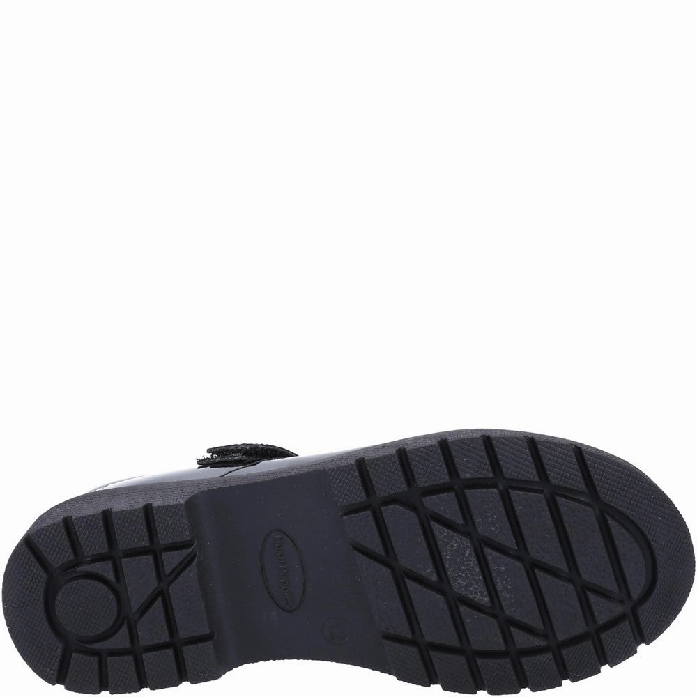 Hush Puppies Tally Junior Patent School Shoes Girls Sneakers Girls Running Shoes