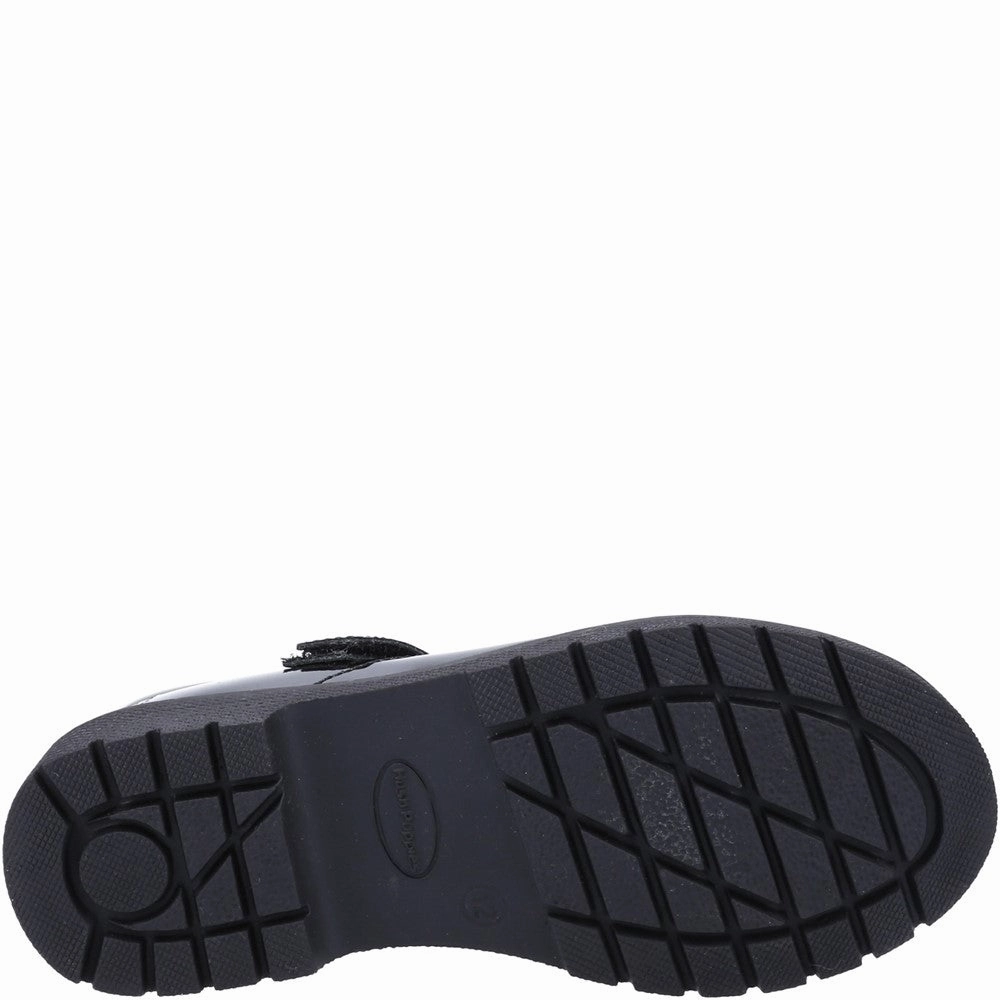 Hush Puppies Tally Junior Patent School Shoes Girls Sneakers Girls Running Shoes