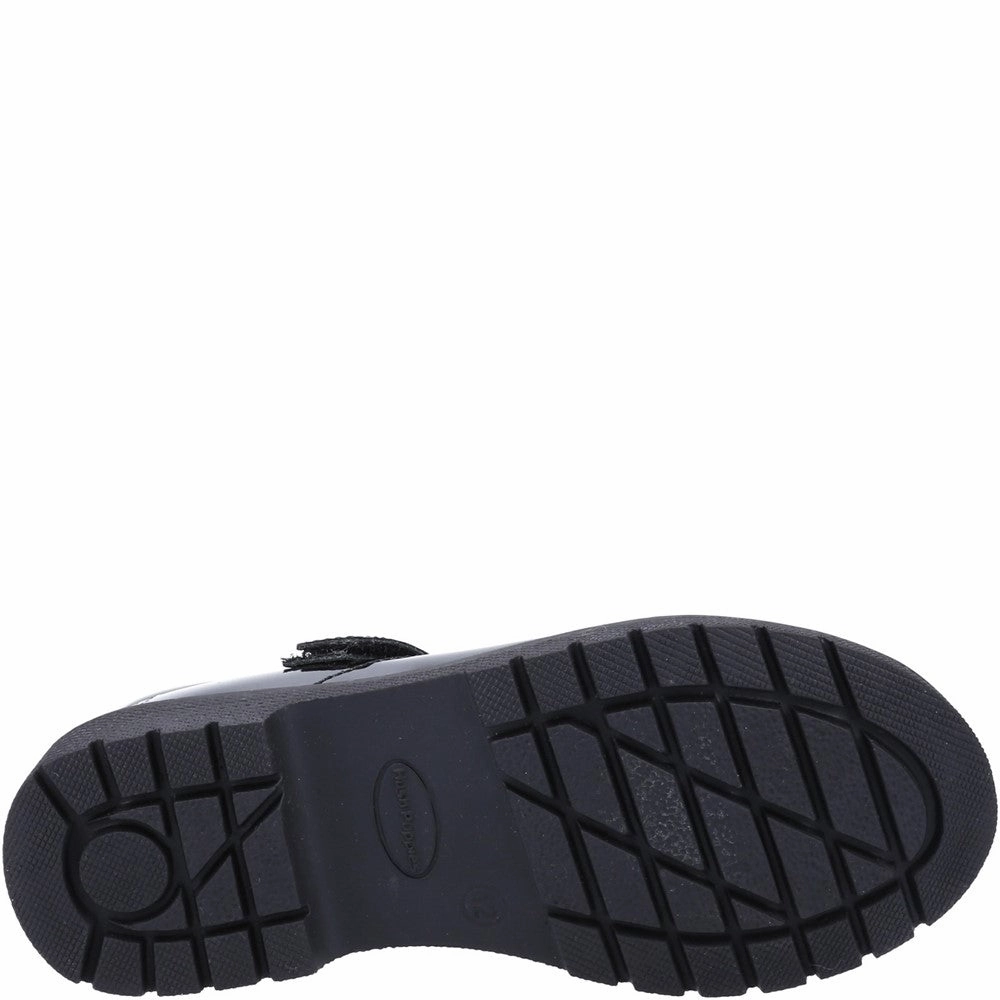 Hush Puppies Tally Junior Patent School Shoes Girls Sneakers Girls Running Shoes
