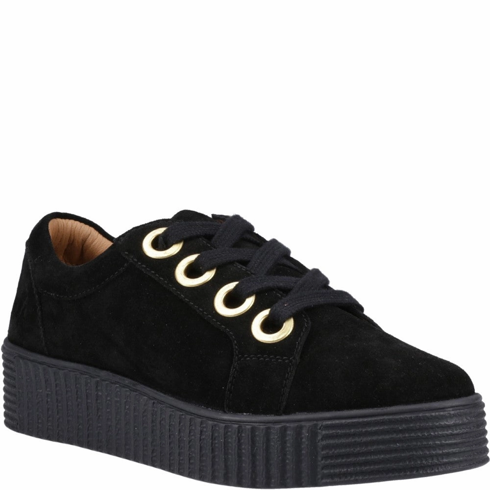 Hush Puppies Tamsin Suede Trainer Lightweight Running Shoes,Slip On Athletic Shoes,Breathable Workout Shoes