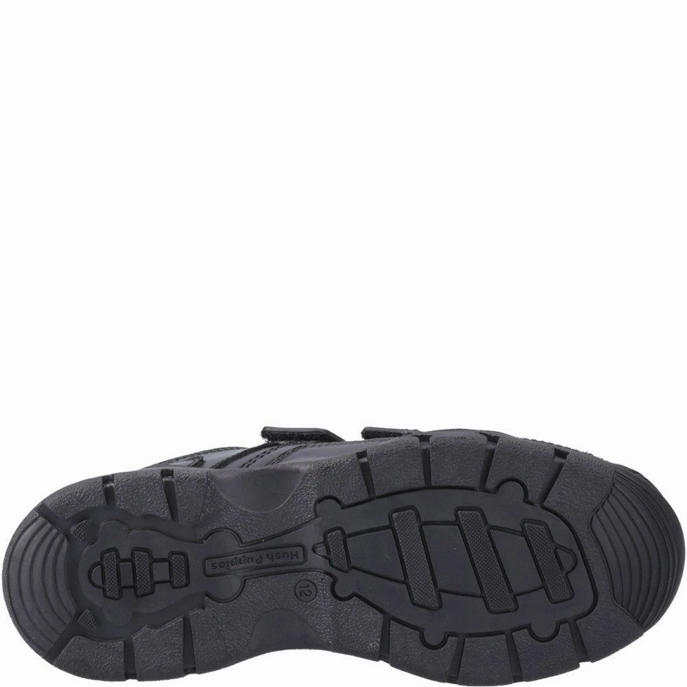 Hush Puppies Tristen Touch Fastening Junior School Shoes Boys SneakersBoys Running Shoes
