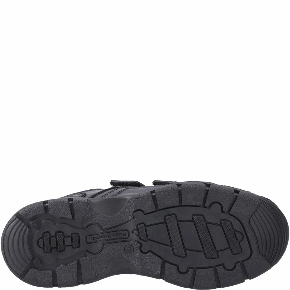 Hush Puppies Tristen Touch Fastening Junior School Shoes Boys SneakersBoys Running Shoes