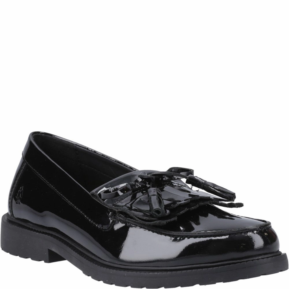 Hush Puppies Verity Kiltie Loafer Patent Lightweight Running Shoes,Slip On Athletic Shoes,Breathable Workout Shoes