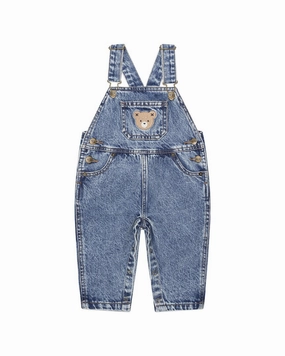 huxbaby Dreamy Denim Overall winter jackets for boys, lightweight puffer boys