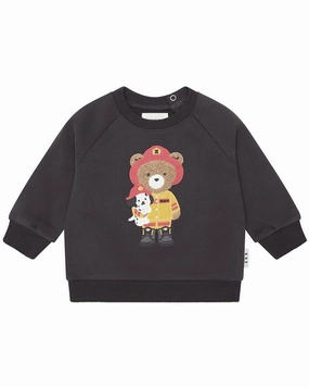 huxbaby Fireman Hux Sweatshirt graphic tees for boys, polo shirts boys