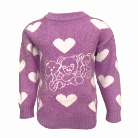 I Love Teddy Bears Knit Sweater girls knit pullovers, cardigan sweaters girls