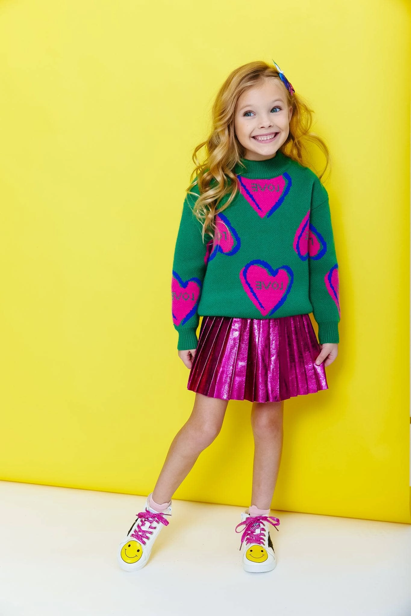 I Love You Sweater Girls Chunky Knit Sweater