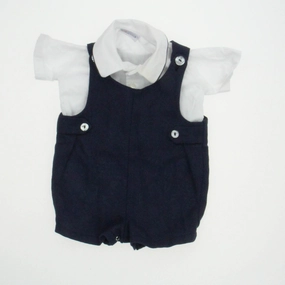 Imp Originals Boys Navy | White Romper 2-piece outfit boys, toddler matching sets